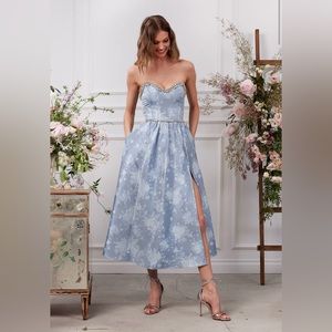 V Chapman Lucia Dress in Denim Blue Windsor